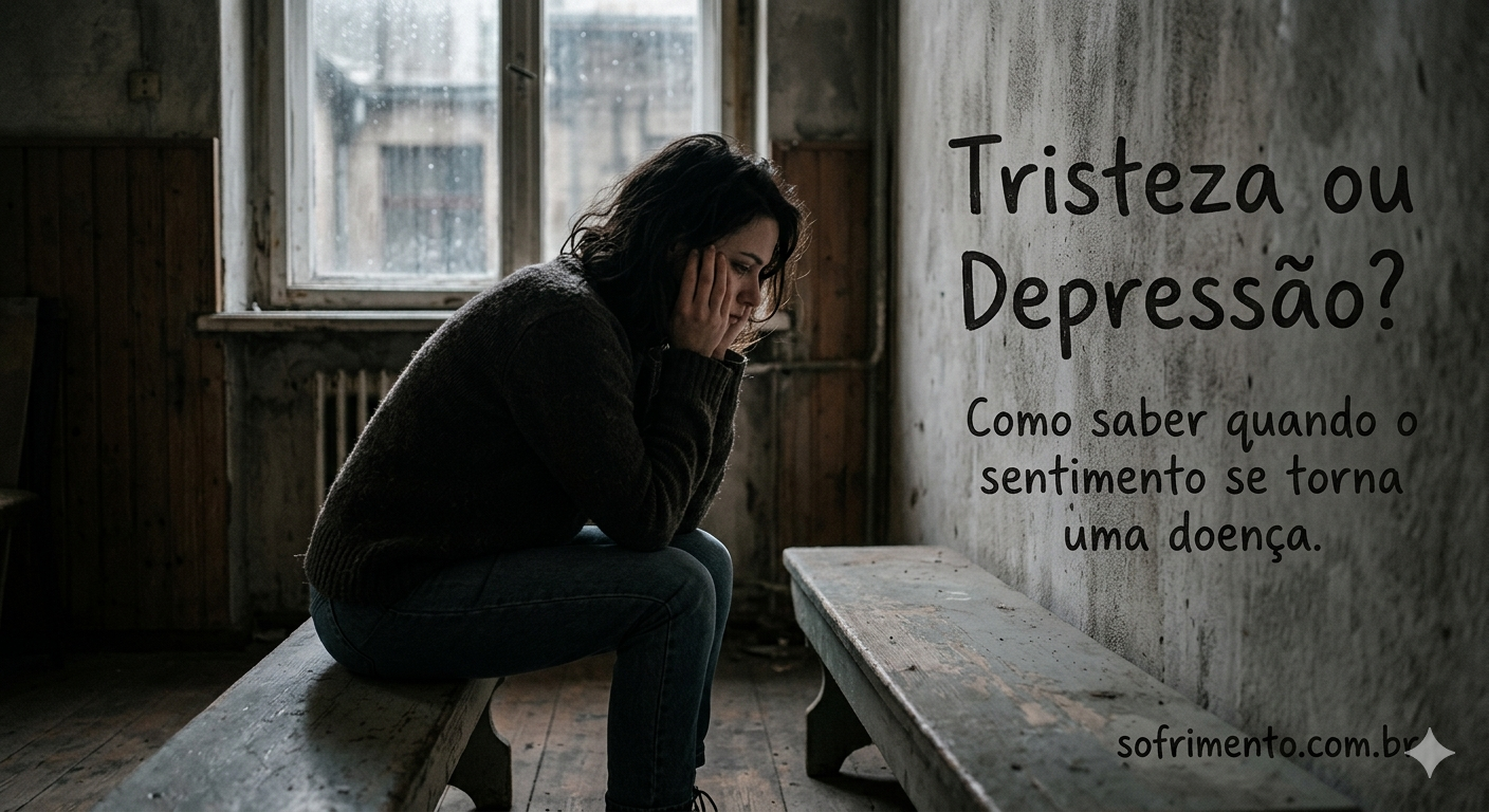 Tristeza ou Depressão? Como saber quando o sentimento se torna uma doença.