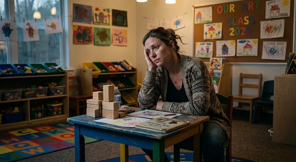 O peso invisível de cuidar do futuro: o esgotamento na Educação Infantil. 1 image
